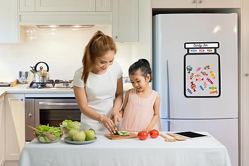 Miniatura 8 de 43 piezas de recompensa magnética en tarro de caramelo para el tablero del aula  Tarro de recompensa para el aula  Tarro de caramelo magnético de