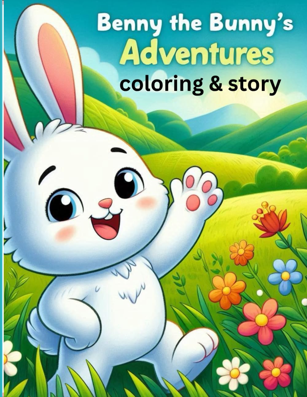 Benny the Bunny: Story & Coloring Book: “Color Along with Benny’s Adventures”