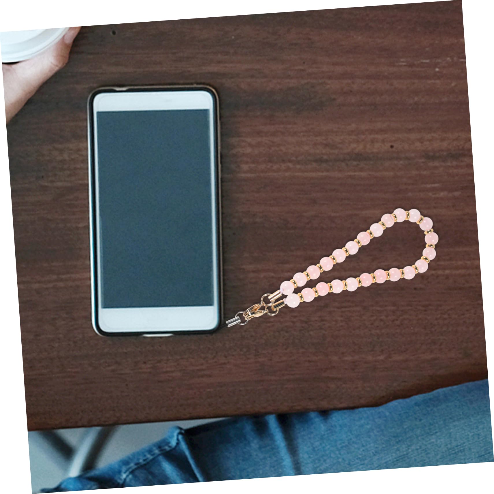 SHINEOFI Ciondolo per Telefono con Perline Laccetto per Smartphone Decorazione e Multifunzionale Compatibile con Facile Usare