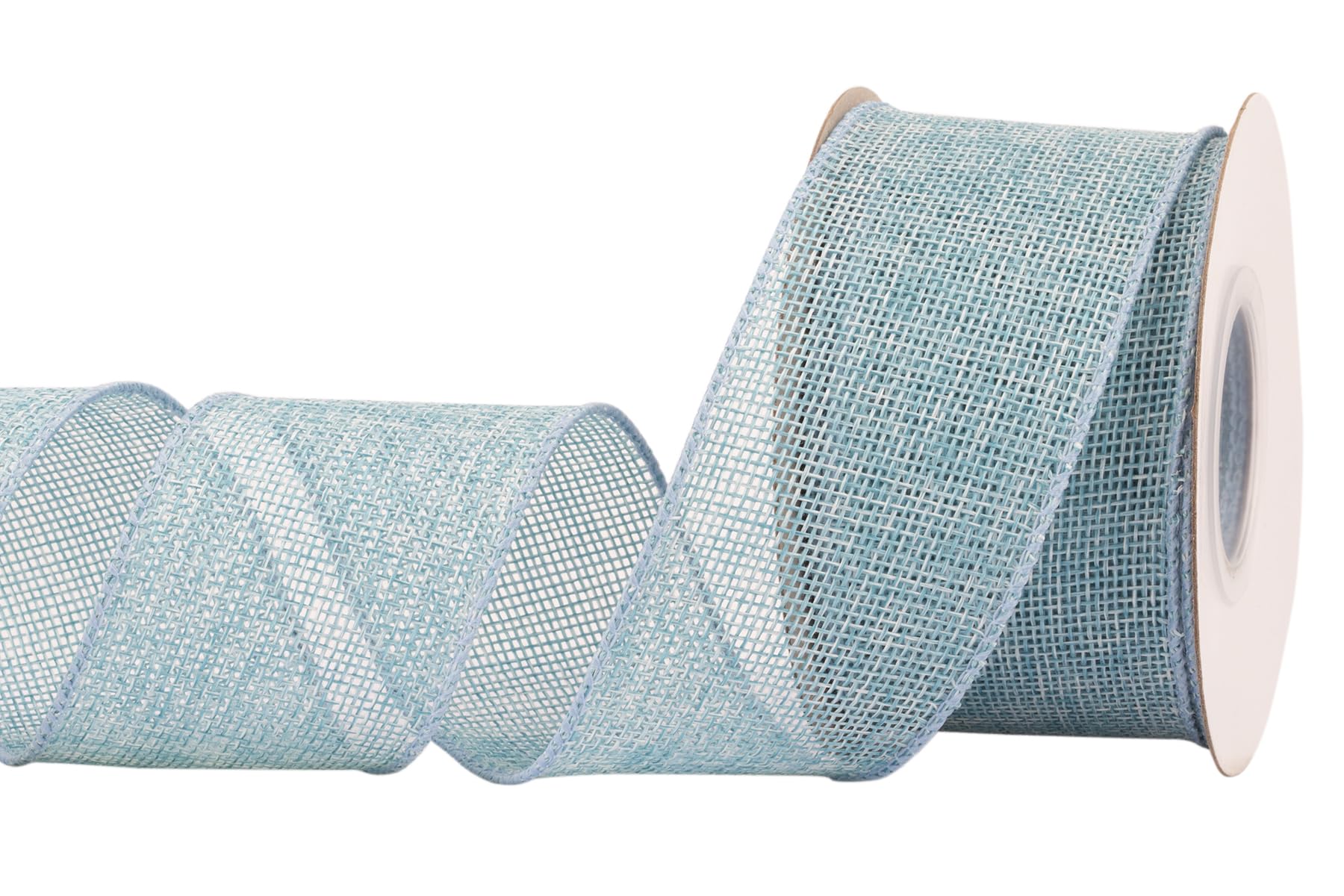 VGOODALL Juteband Mit Draht – 5,1 Cm Breit, 12 Meter Lang, Weiß, Für Basteln & Deko