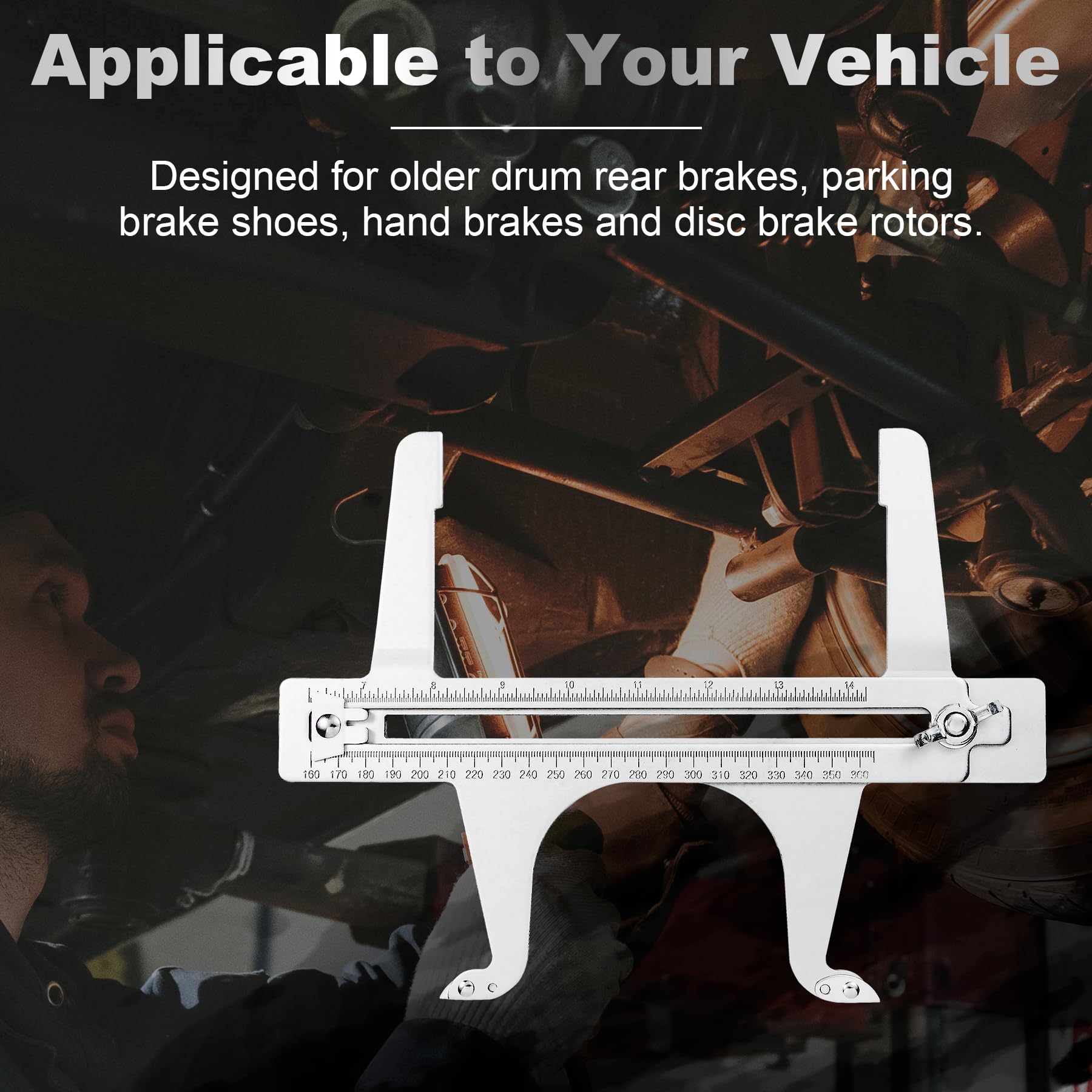 Snapklik.com : Brake Measuring Tool 6.5-14.25