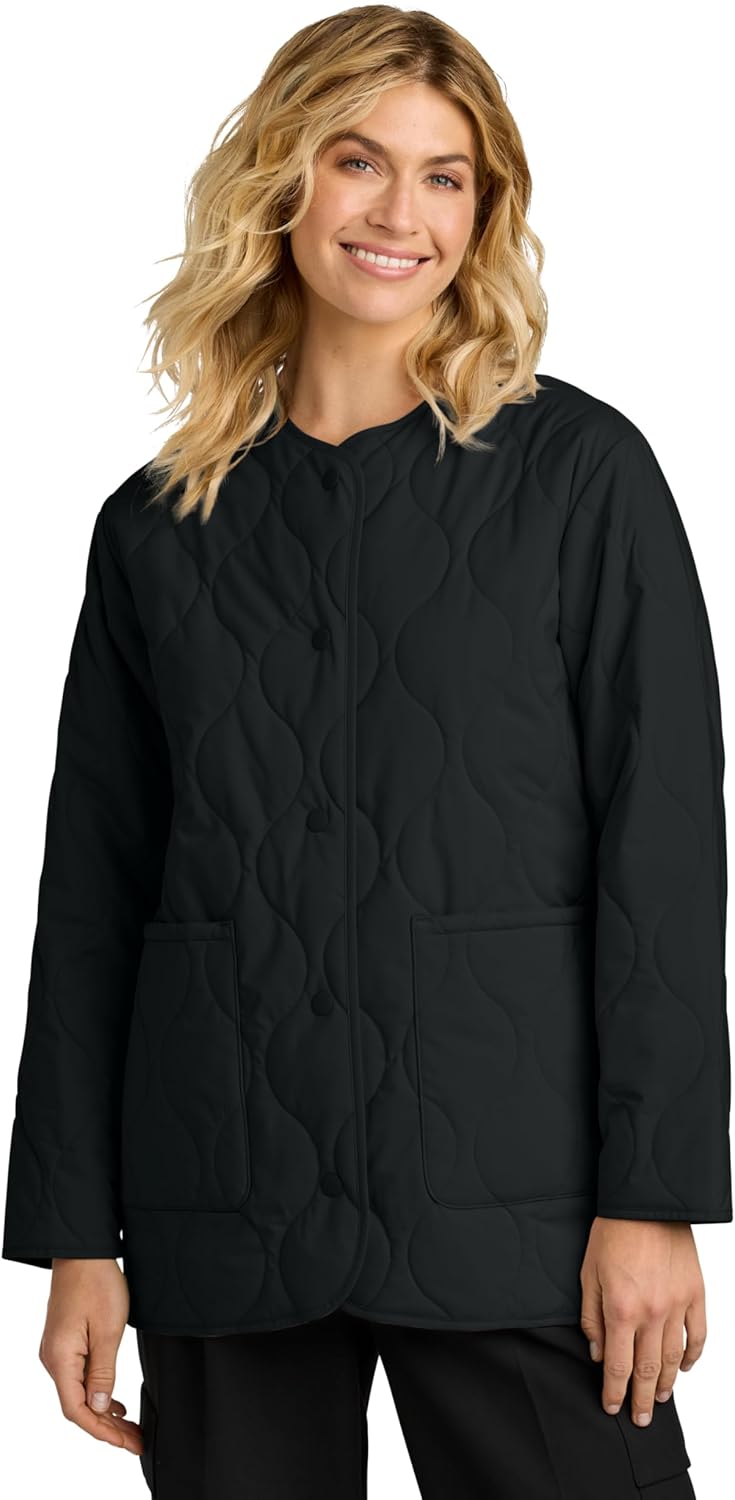 Women's Quilted Liner Jacket | Zip Up Puffer Jacket, Lightweight Insulation, Water Repellent Finish