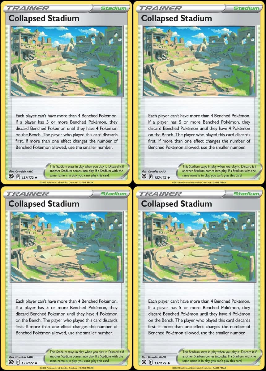 collapsed stadium pokemon card price 137/172 - Brilliant Stars Card Number / Rarity Pokemon Trading Card Game 215/196