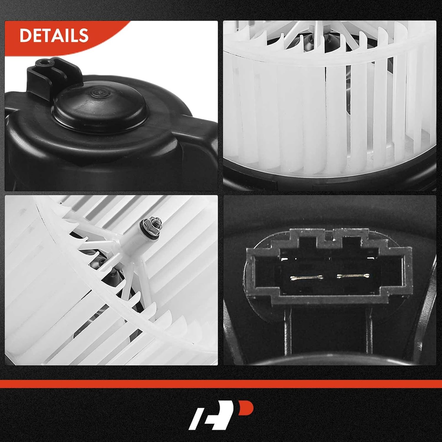 A-Premium HVAC Heater Blower Motor and Resistor Assembly Compatible with Volkswagen & Audi Vehicles - Jetta 2009-2014, Passat 2006-2010, Tiguan, CC, Eos, GTI, Rabbit, A3, A3 Quattro - Front Side