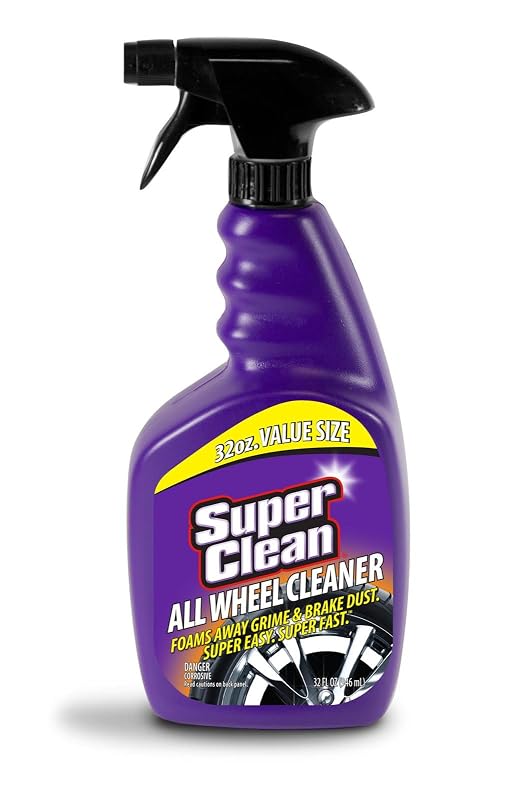 Limpador Espumante para Rodas Superclean, Removedor de Poeira de Freio, Óleo e Resíduos de Borracha, Spray de 960 mL