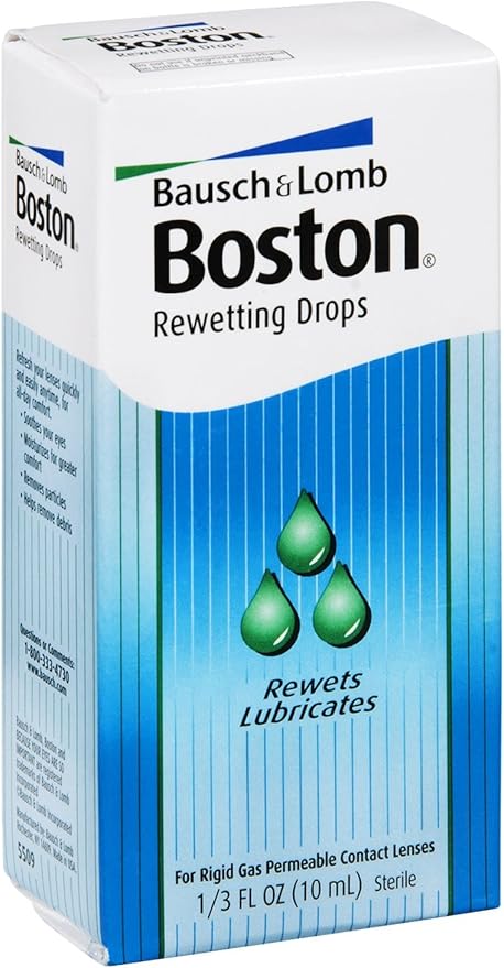 Boston Rewetting Drops .3 Oz, Pack of 6