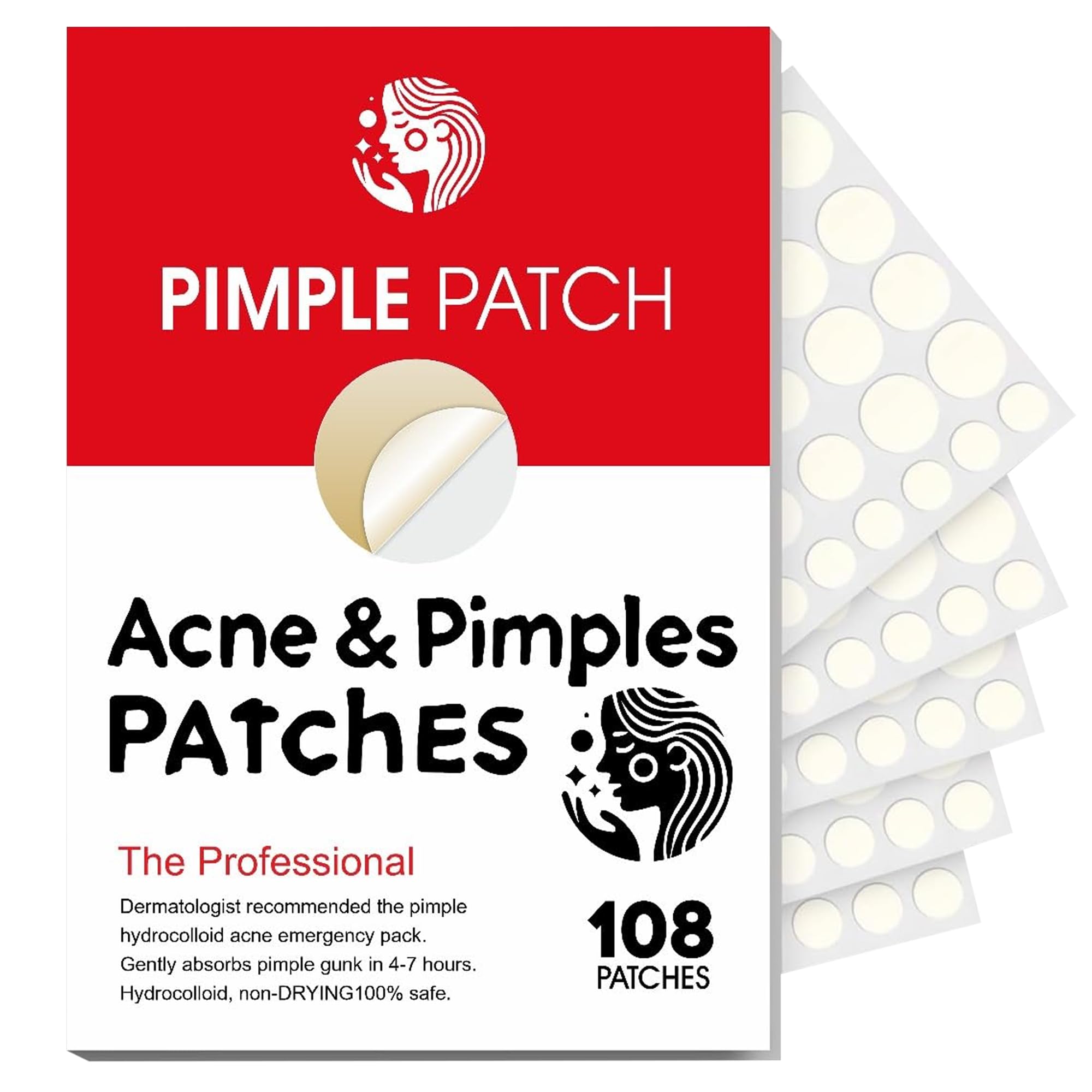 The Professional patch from Acne Pimples Patches - Hydrocolloid Acne Pimple Patch for Covering Zits and Blemishes in