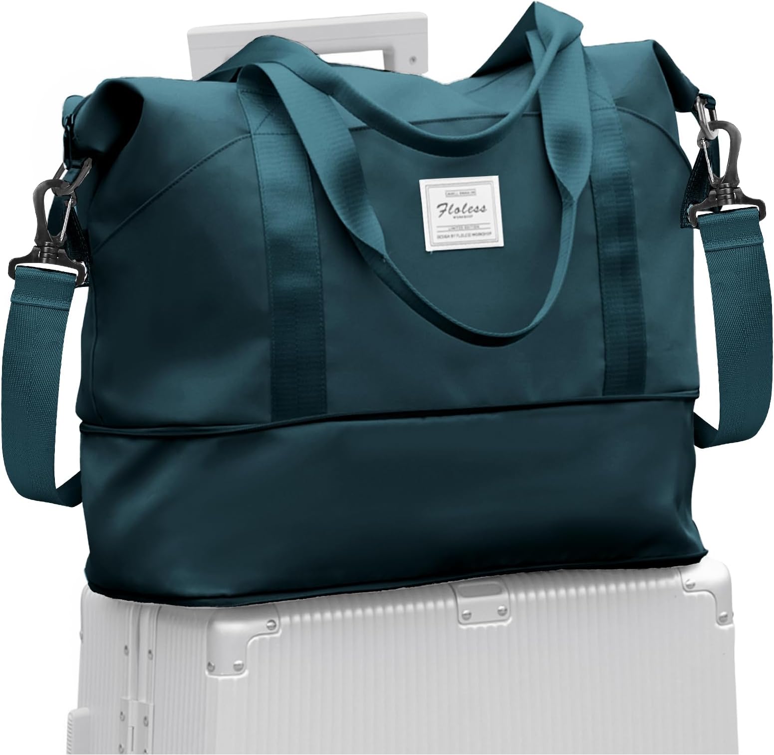 Travel Duffel Bag, Sports Tote Gym Bag, Shoulder Weekender Overnight Bag for Women