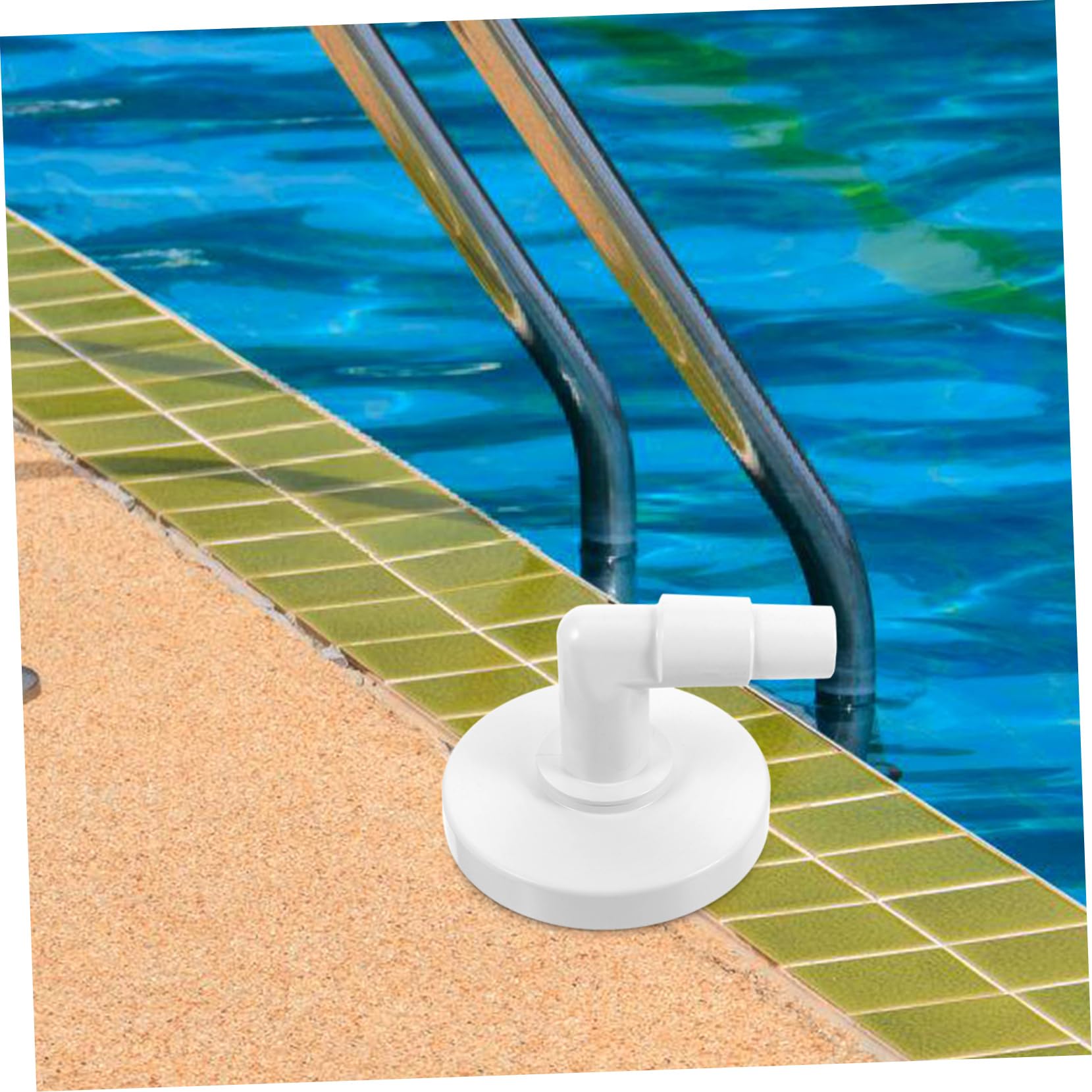 YARNOW Lot De 4 Plaques Décumoire pour Aspirateur De Piscine Adaptateur Coudé en Plastique