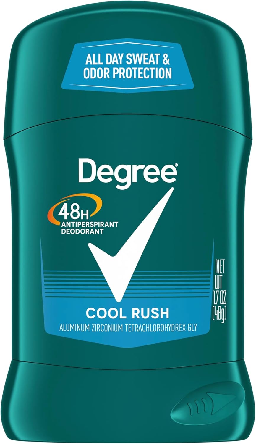 Degree Men Antiperspirant, Cool Rush 1.7 oz (Pack of 6)
