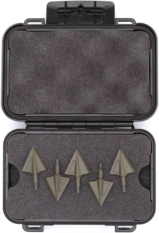 NANUK 225 Waterproof Hard Case with Foam Insert for 8 Broadheads, Black
