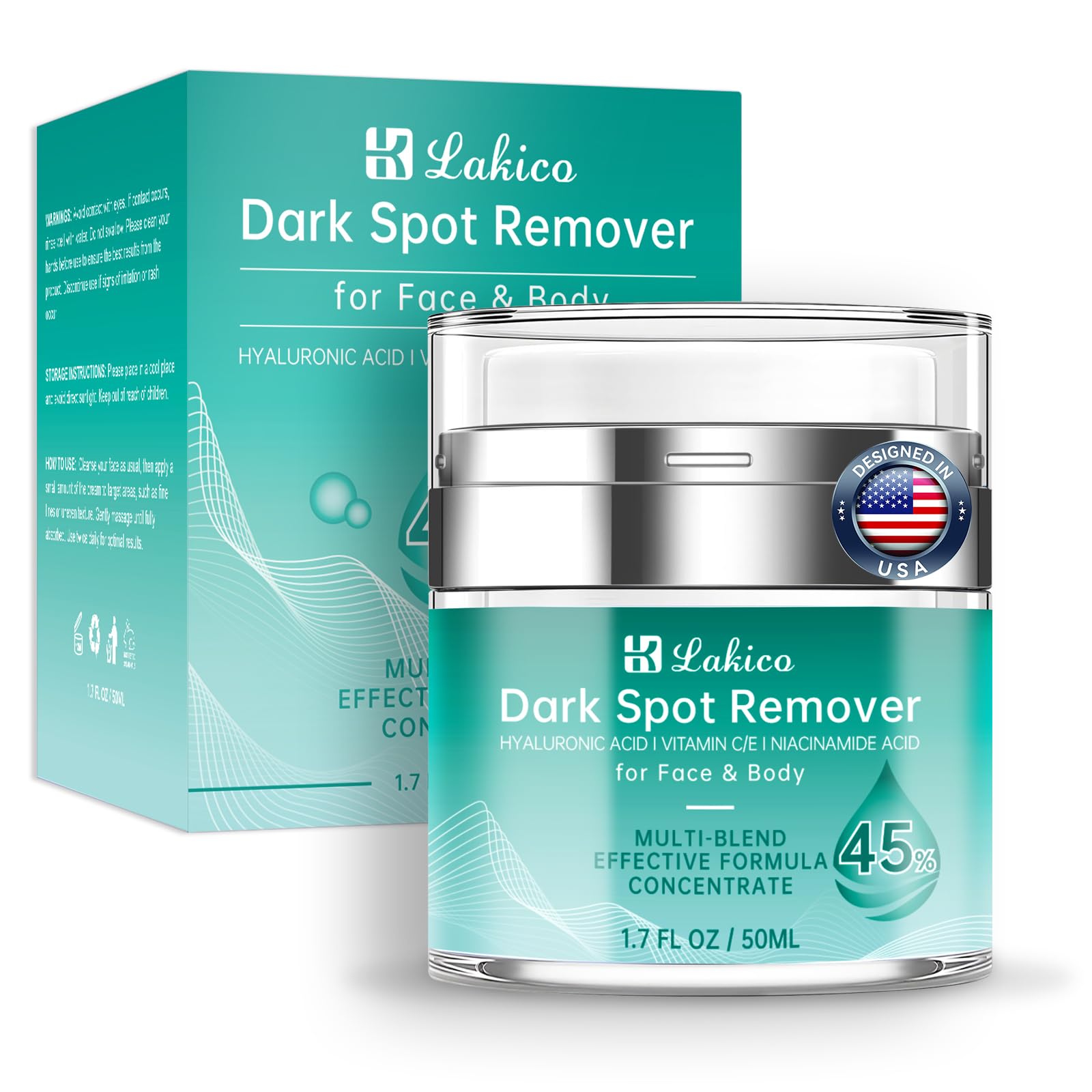 Dark Spot Remover Cream for Face & Body, 1.7 Fl Oz