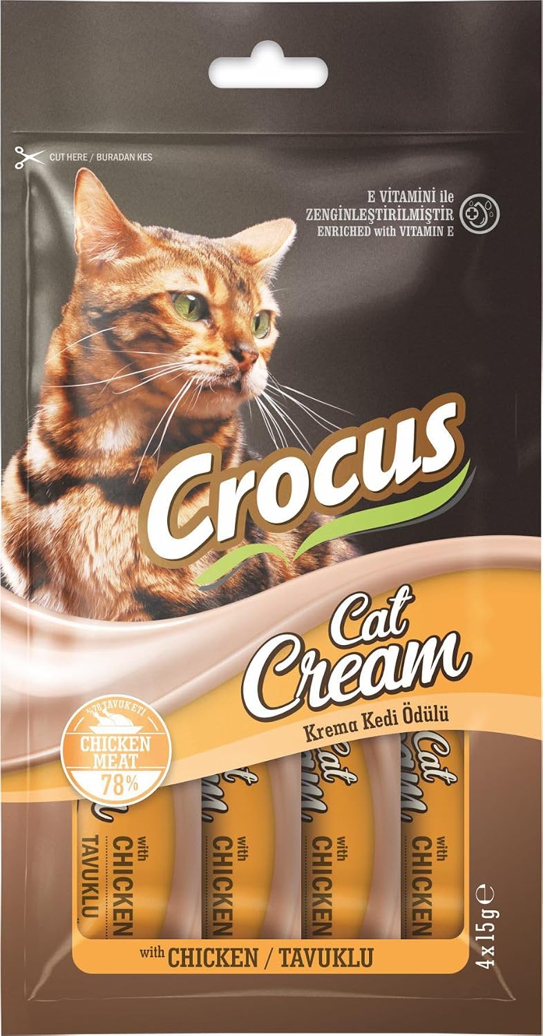Crocus Tavuklu Krema Kedi Ödülü 4X15G