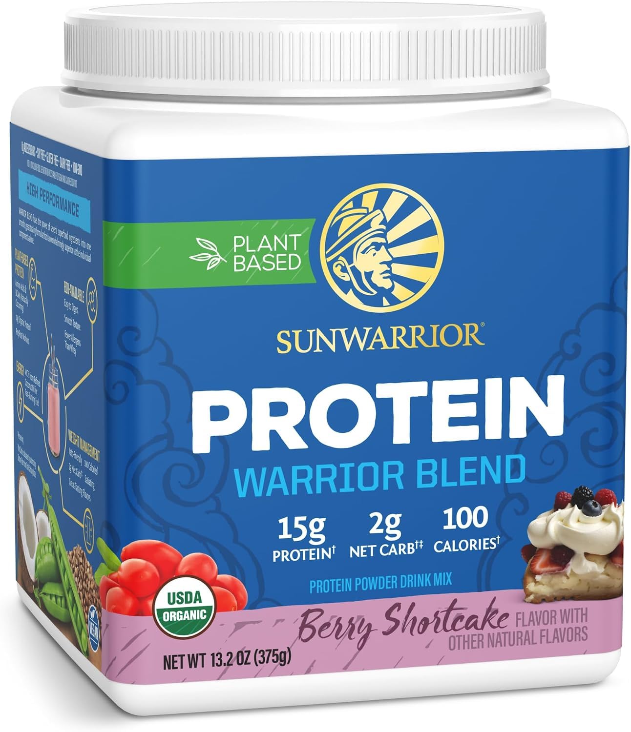 Sunwarrior Warrior Blend Organic Vegan Plant Protein Powder (17 Servings (Pack of 1), Vanilla) — Amazon image 20