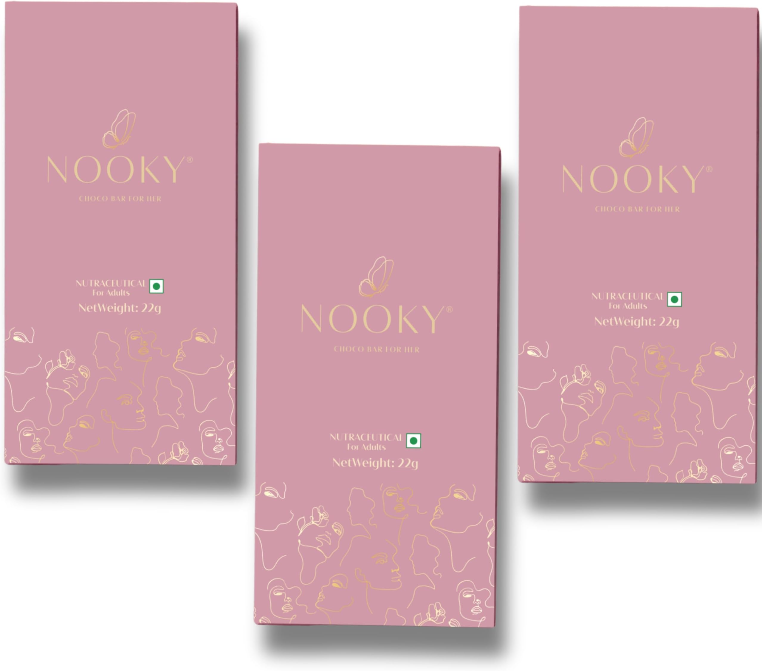 Nooky Dark Chocolate Bars For Her|Luxurious Dark Chocolate For Uplifting Mood|Best Gift For Her (Pack Of 1),58 Gram