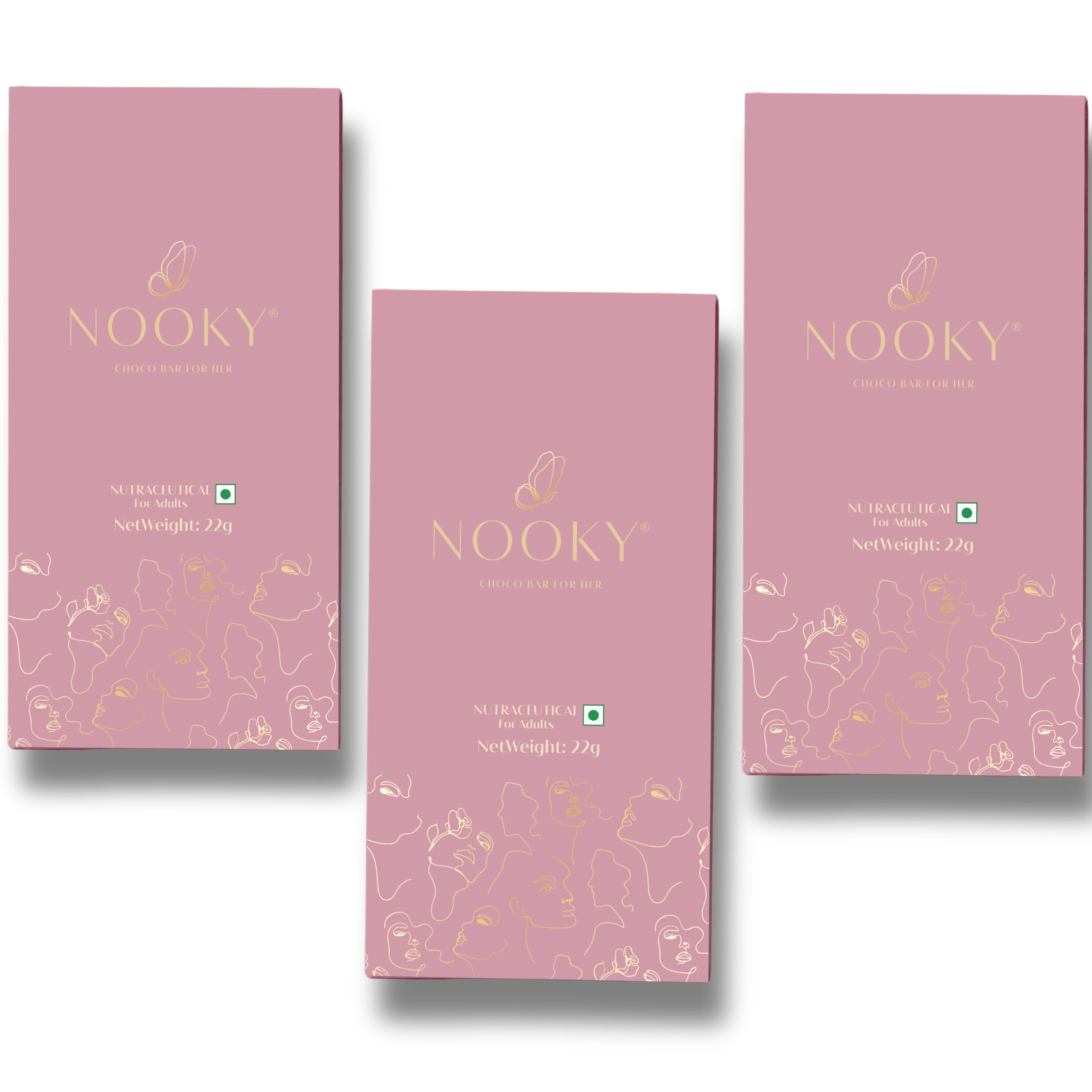 InstaEats Nooky Dark Chocolate Bars For Her|Luxurious Dark Chocolate For Uplifting Mood|Best Gift For Her (Pack Of 1),58 Gram