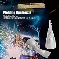 Vista 5 de 2 boquillas planas de pistola de soldadura, aleación de acero inoxidable de 0.787 pulgadas + 1.575 pulgadas, boquilla de pistola de soldadura