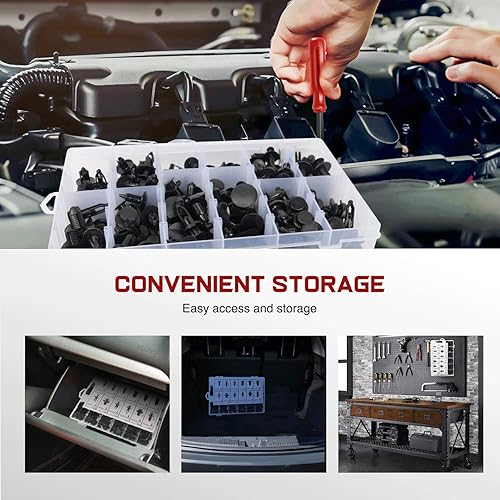 Vista 86 de Nilight - Juego de herramientas para remover molduras, 102 piezas, clips de retención para parachoques, paneles de auto, remover terminales, remover