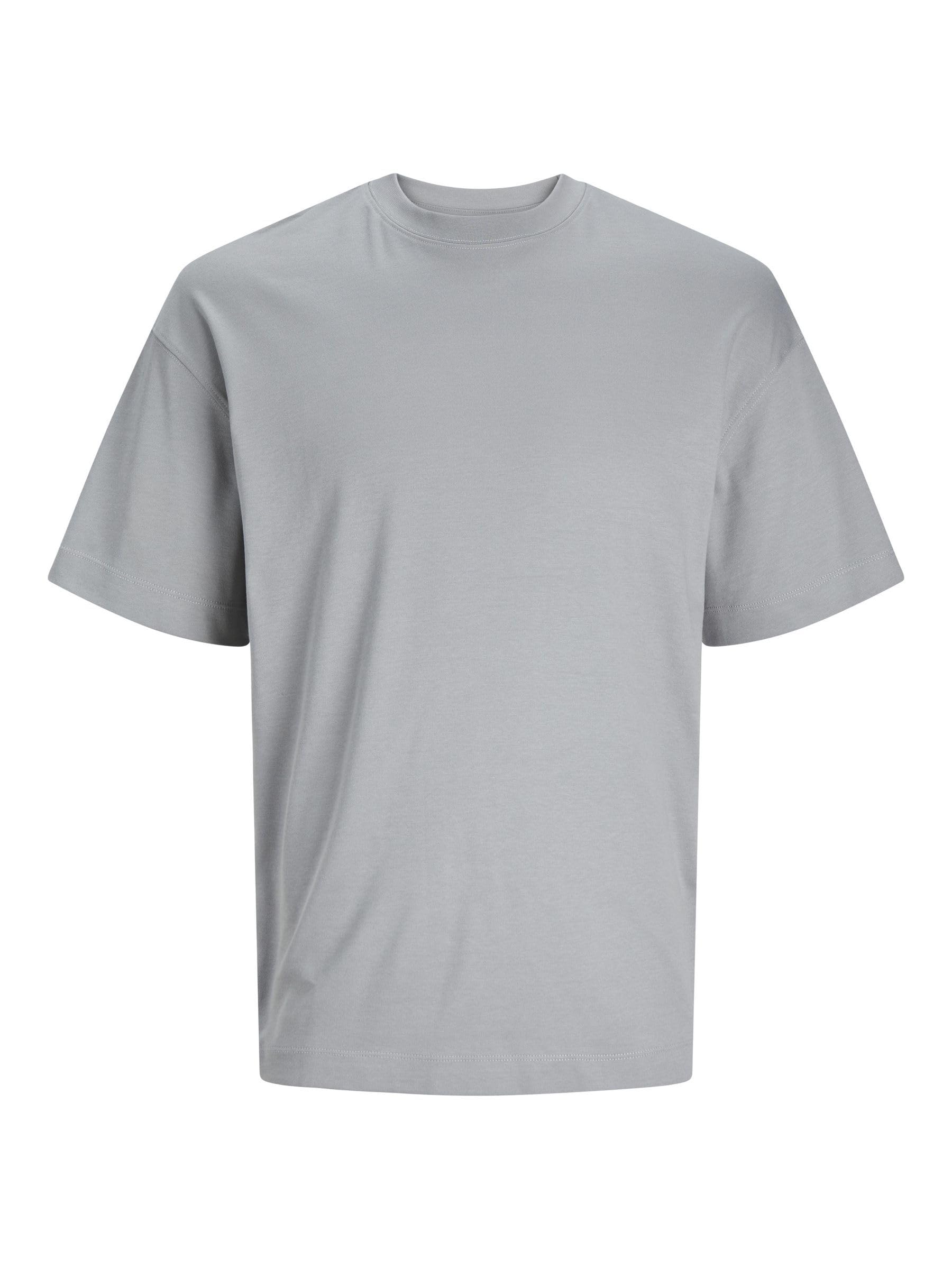 Jack & Jones Men's Grey Jjeurban Edge Tee O-Neck Noos T-Shirt, Xl Uk