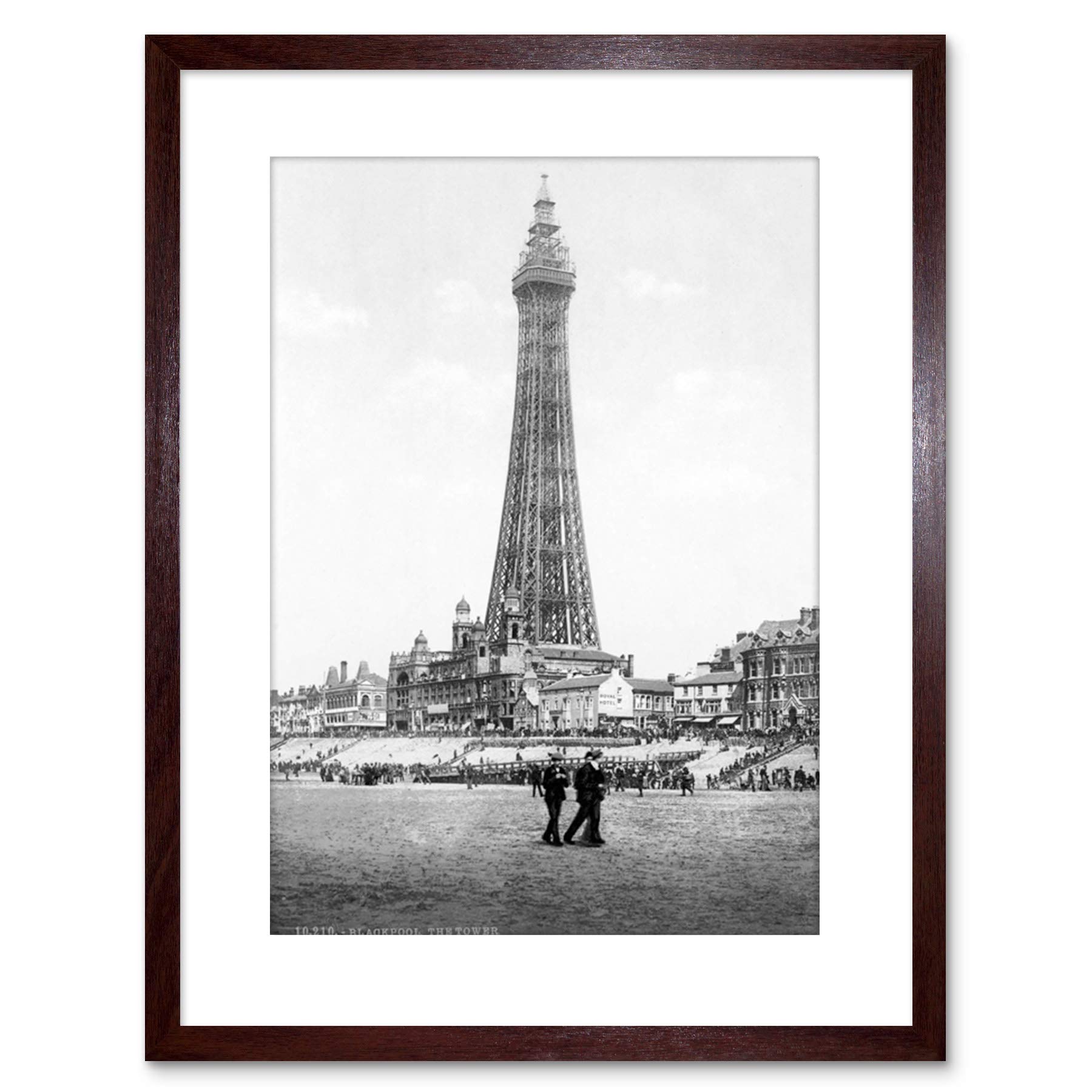 Wee Blue Coo Vintage Photo Blackpool Tower England History Framed Print F97X2835