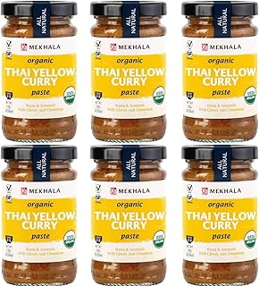 Mekhala Organic Thai Yellow Curry Paste VEGAN. GLUTEN-FREE. NO ADDED SUG...