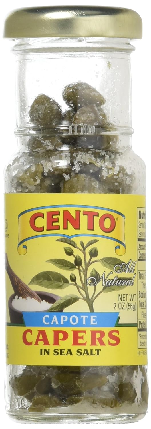 Cento Capote Capers In Sea Salt, 2 Ounce (Pack of 12