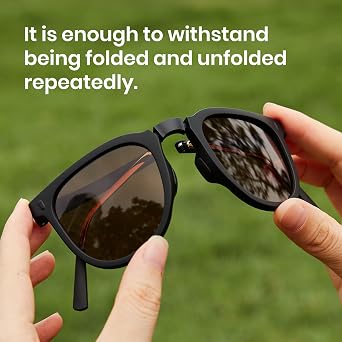 Cyxus Round Folding Sunglasses Cat Eye Sunglasses Women Men Uv400 Protection Anti Glare TR90 Ultralight Foldable