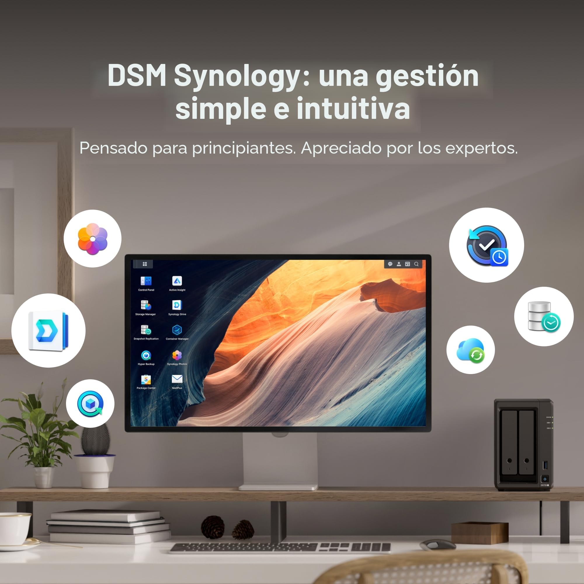 Synology DiskStation DS1525+ Servidor de Almacenamiento Ryzen Embedded V1500B 8 GB DDR4 0 TB - Negro