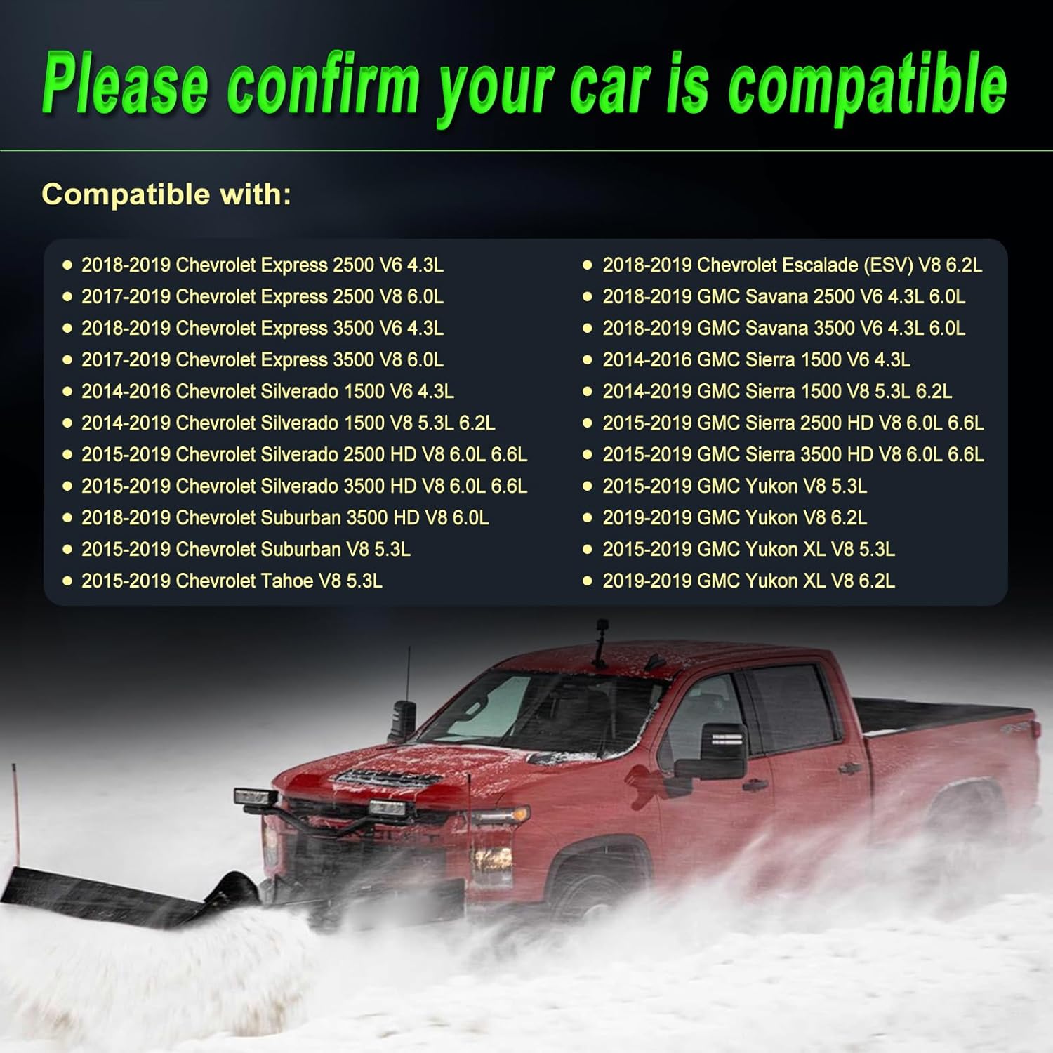 150A Alternator Compatible with 2014-2019 Express Savana 2500/3500;Silverado Sierra 1500/2500HD/3500HD;Suburban 3500 HD;Tahoe;Escalade;Yukon XL Replace for 14007 84143542 22747894 23487088