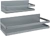 Uten Large Spice Rack for Refrigerator, 2 Pack Strong Magnetic Shelves, Moveable Fridge Organizer, Perfect Space Saver