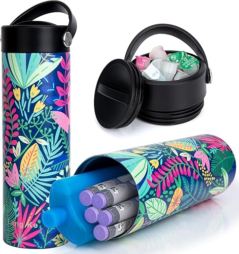 Miniatura 11 de Estuche de Viaje Refrigerador de Insulina 24H con Paquete de Hielo Aprobado por TSA - Estuche de Viaje Refrigerador de Medicamentos Estuche de Viaje