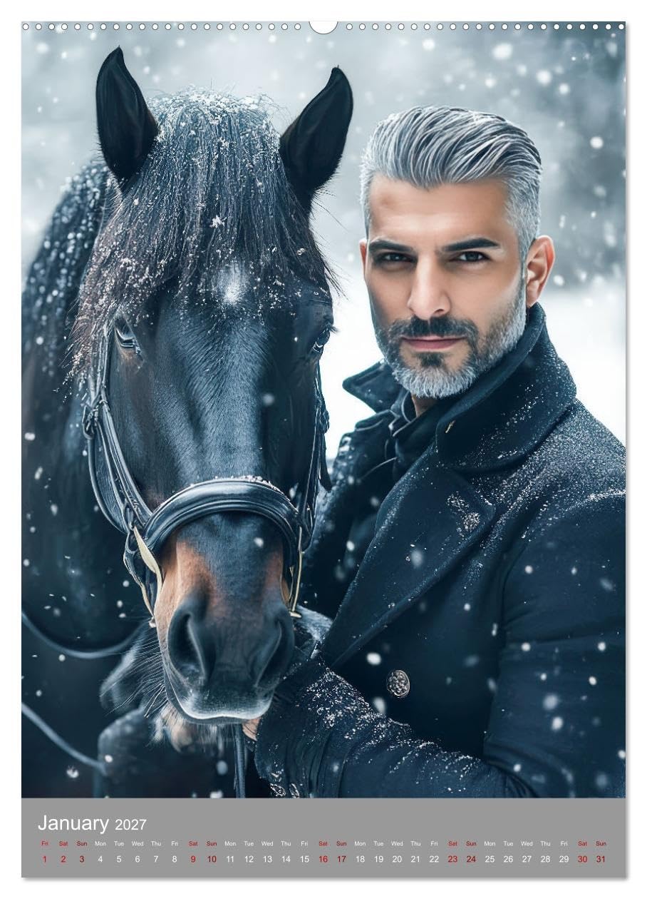 Riders of desire (High Quality Premium Wall Calendar 2027 DIN A2 portrait),CALVENDO 12 Month Wall Calendar: Exploring the passionate bond between man and horse
