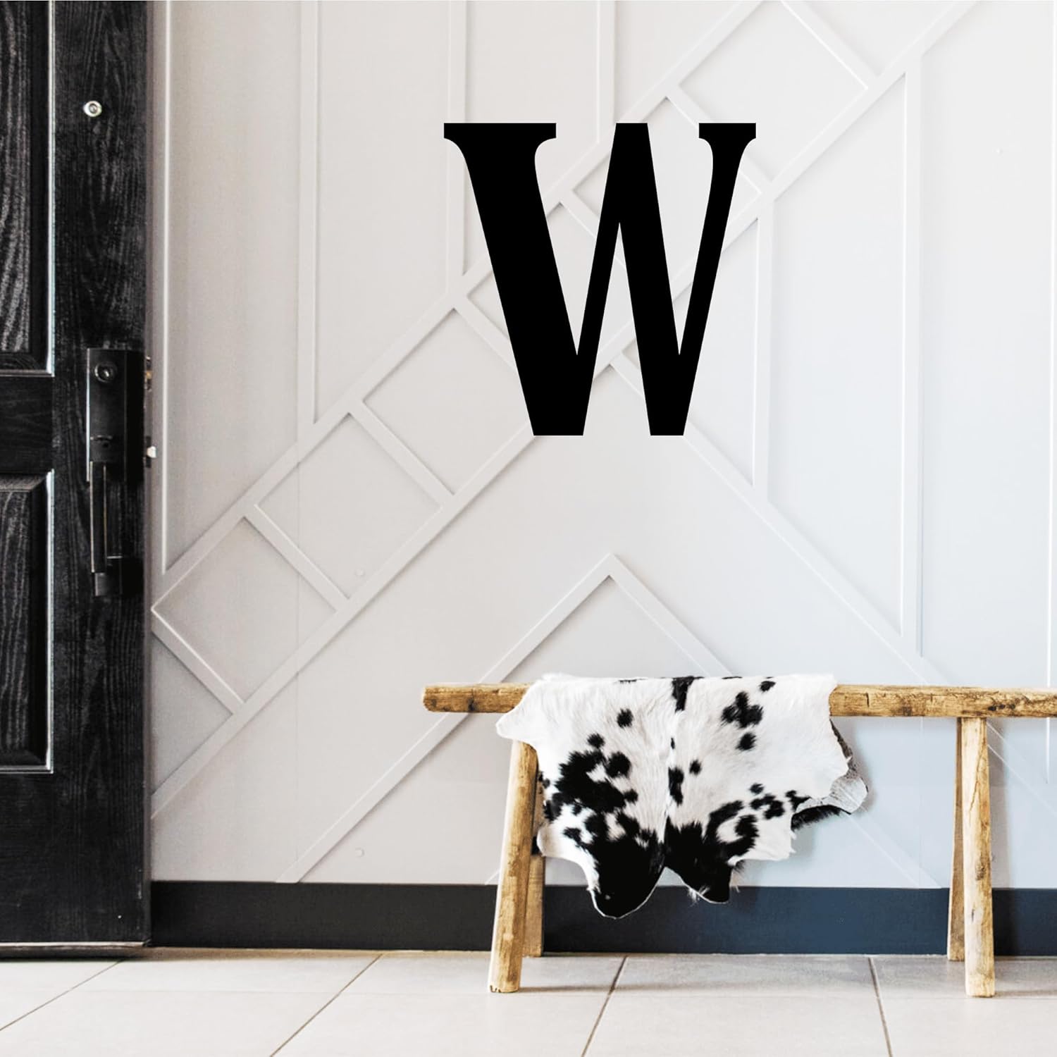 Monogram Initial Sign, Cursive Letter Wall Decor, Family Name Initial Door Hanger Indoor and Outdoor Weatherproof Block Font Letter Garden Flag Lamp Post Hanging Decoration