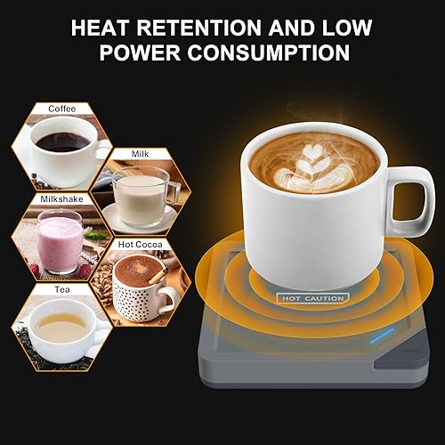 Miniatura 2 de Calentador de taza de café calentador de velas de café para escritorio, apagado automático, calentador de cera de vela para cera perfumada,