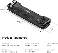 Vista 3 de SmallRig Handle Grip Handgrip for Zhiyun-Tech WEEBILL-S Gimbal with Cold Shoe Mount Built-in Wrench, Multiple Threaded Holes - BSS2636C
