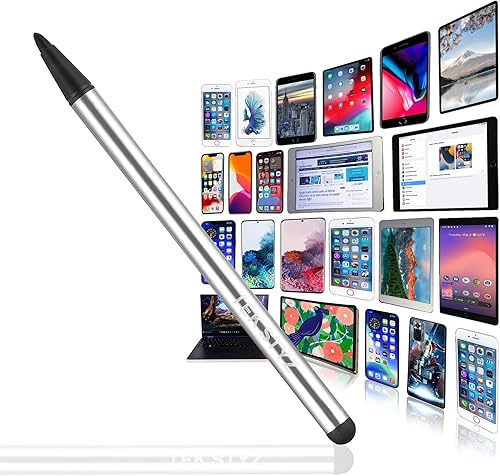 Miniatura 3 de PRO - Lápiz capacitivo para Google Pixel 6a de alta precisión sensible en forma compacta para pantallas táctiles [paquete de 3 unidades, plateado]