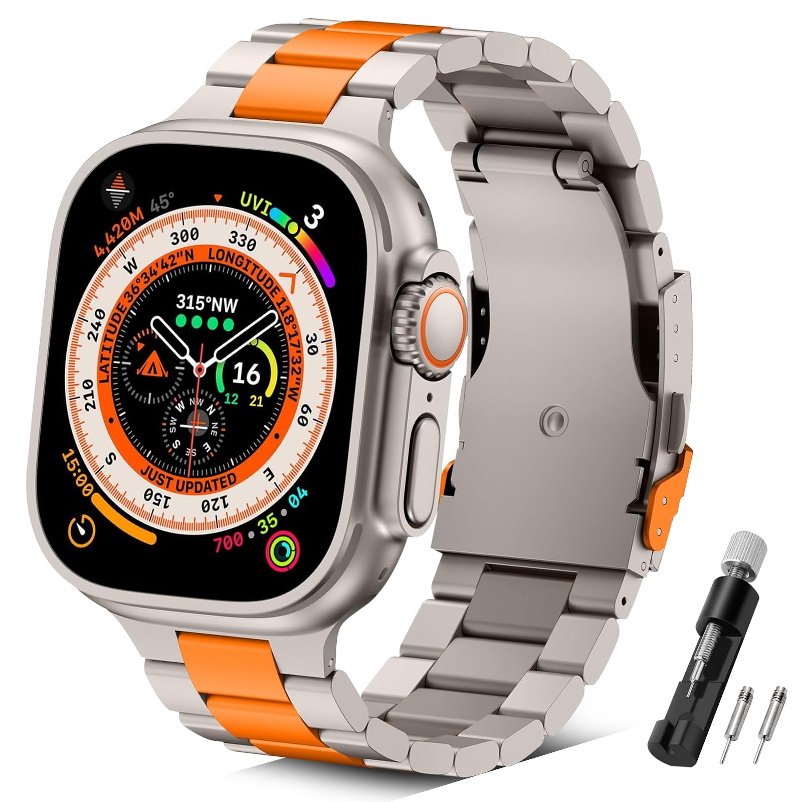 Amazon.co.jp: Blissstorm コンパチブル アップルウォッチ バンド 49mm