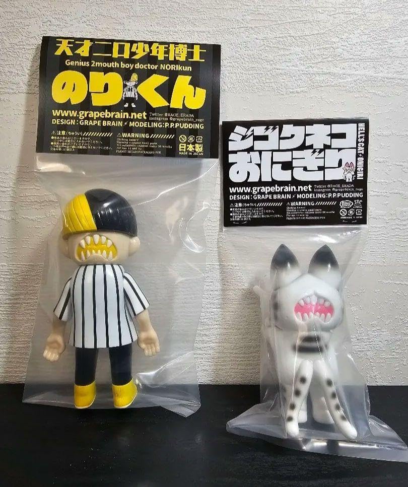 NOAH × GRAPE BRAIN SPコラボソフビ のりくん にぎるちゃん NOAH GRAPE