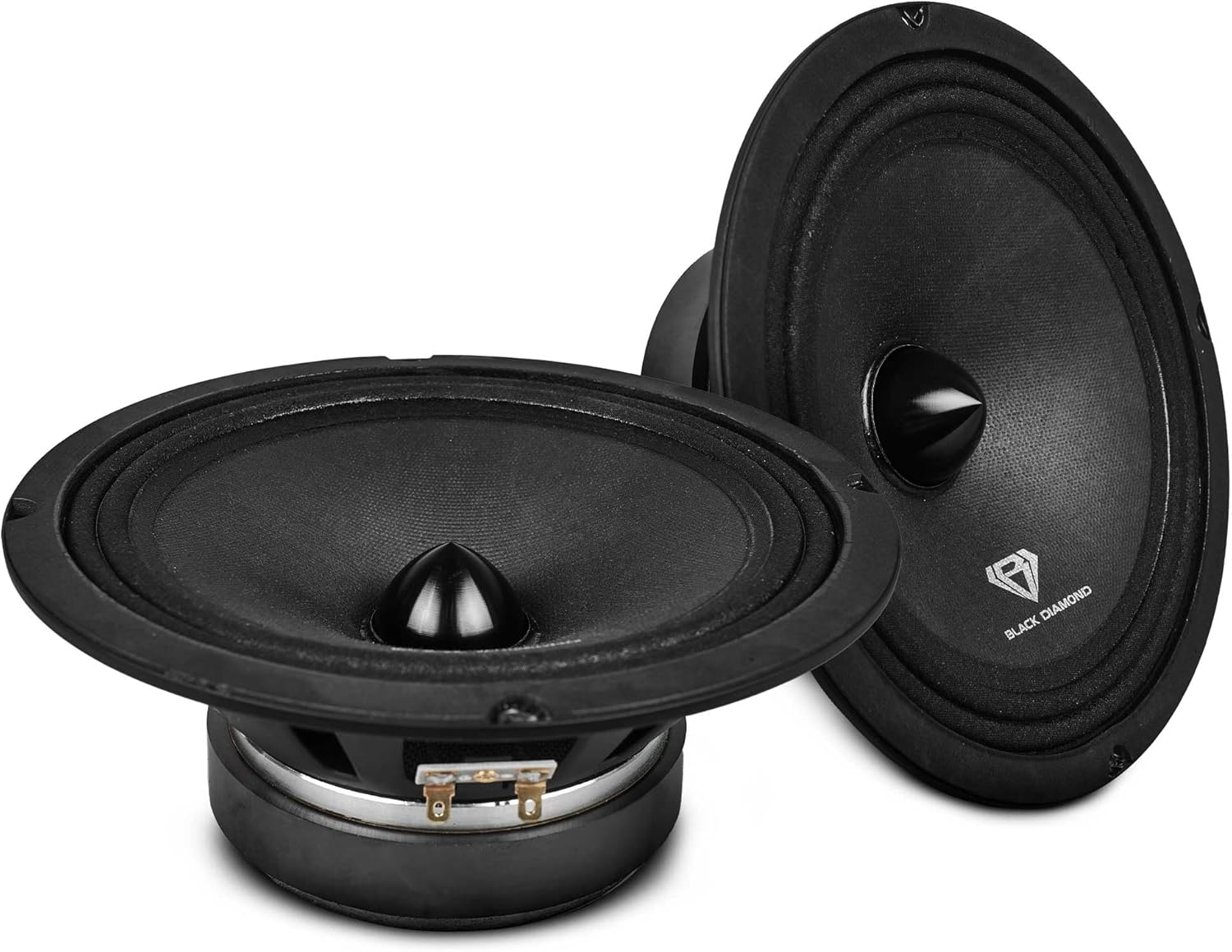 BLACK DIAMOND Dia-M8.4B Loudspeaker - 8", Midrange with Bullet, 550W Max, 275W RMS, 4 Ohms - Premium Quality Audio Door Speakers for Car or Truck Stereo Sound System (1 Speaker)