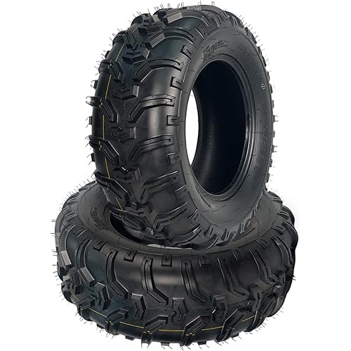 24x8x12 ATV Tires, 2 Pack 24x8-12 ATV UTV Tires 24 18 12 All Terrain Tires for Trail, Desert, Mud, Dirt, Street, Sand, 6PR Tubeless