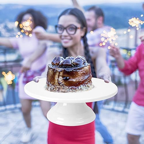 Miniatura 7 de fanquare Servicio de té de porcelana para 6, soporte de pastel de porcelana blanca, juego de té de cerámica para mujeres