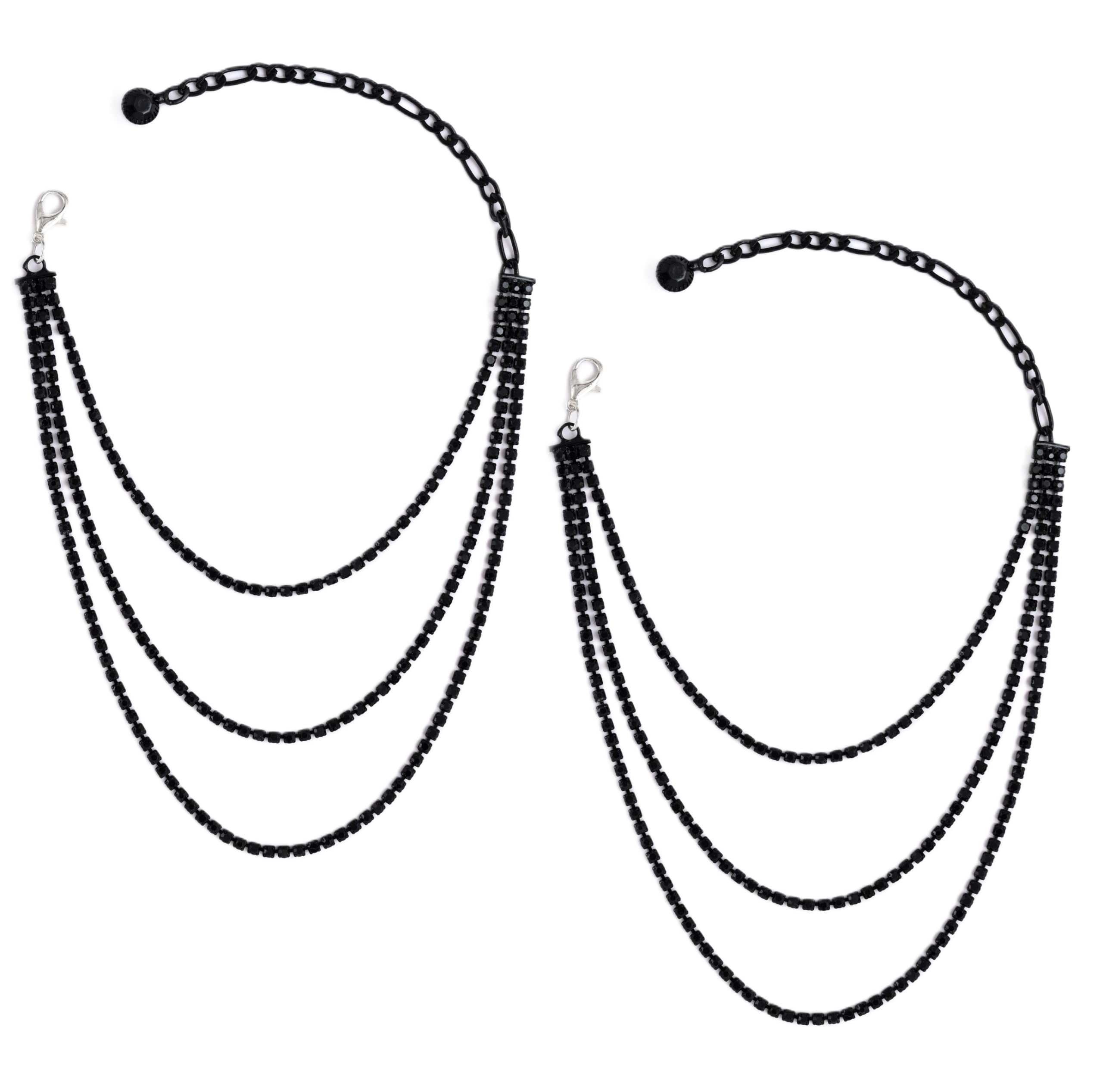 FASHIONS Rhinestone Tassel Anklet High Heel Decor Crystal Ankle Shoe Foot Leg Chain Pair Sandal Chains for women & Girls-image-47