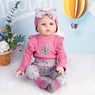 Reborn Baby Doll Clothes 24inch Girl Pink Outfits Accesories Set 4pcs for 22