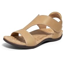 ATHMILE Orthopedic Womens Sandals, Adjustable Comfortable Walking Sandals for Women with Arch Support, Shoes for Beach and Travel & Daily Comfort