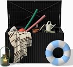 Veradek Everything Deck Box 120 Gallon | Lockable Storage Box and Organization for Patio Furniture, Outdoor Cushions, Throw Pillows, and Garden Tools
