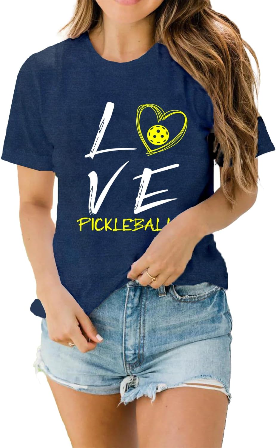 LBP Women Pickleball Shirt Love Pickball T-Shirt Pickleball Lover Player Tee Tops - Image 5