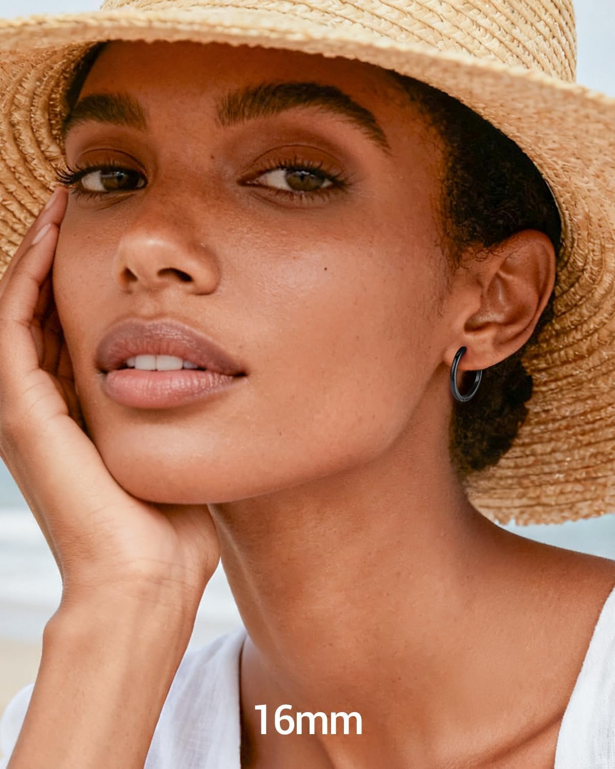 PROSTEEL Hoop Earrings for Women Men, 8mm/10mm/12mm/14mm/16mm/18mm/20mm Small Huggie Hoops, Gold/Silver/Black/Rose Gold Hypoallergenic, Everyday Earrings Jewelry for Multiple Piercings - Image 2