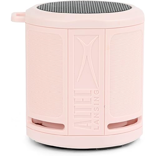 Altec Lansing HydraMicro - Waterproof Bluetooth Speaker, Lightweight & Portable Speaker for Travel & Outdoor Use, Petal Pink