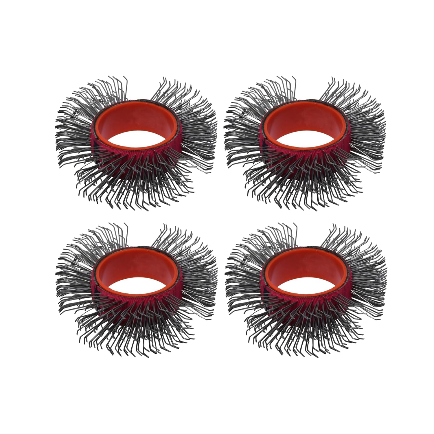 (4 Packs) 0.7mm Coarse Wire Wheel 23mm Width, Wire Wheel Brush for Metal Rust Paint and Coating Removal