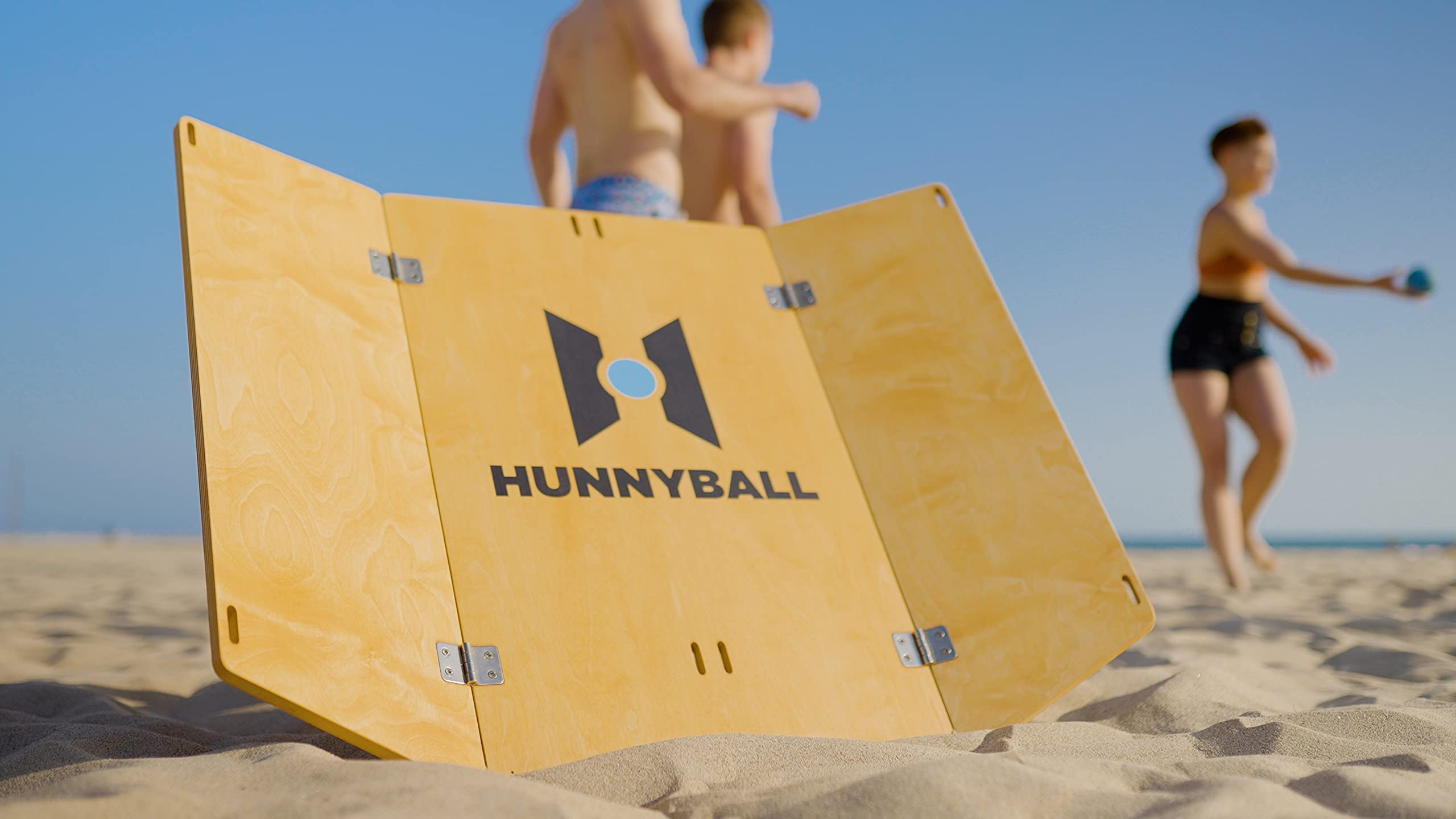 Hunnyball Kompletny zestaw – aktywna gra plażowa i podwórkowa dla nastolatków, rodzin i dorosłych